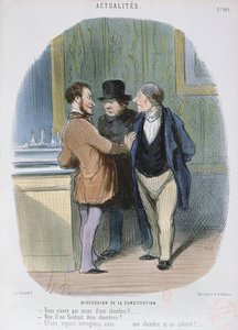 Diskussion om grundloven, 1848 af Honoré Daumier